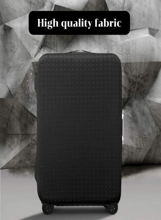 7-mi Water Resistant Print Trolley Case, Black, Size L: Fit 28-30 Inch Luggage - Image 5